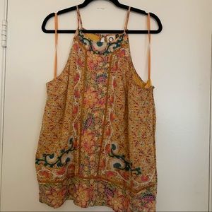 Anthropologie embroidered tank